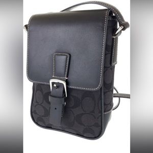 Coach Jacquard Signature Swing Pack #6098 Leather / Canvas